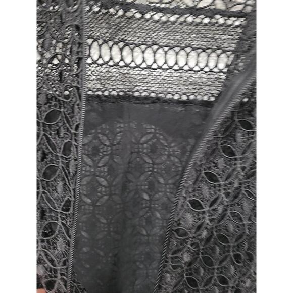 Zara Women's Black Lace‎ Dress size XS Short Sleeve #13 - Picture 3 of 6